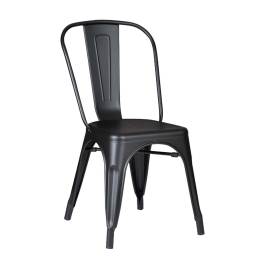 Καρέκλα Relix Black Mat  Ε5191,1M 45Χ51Χ85 cm Μέταλλο