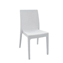 Καρέκλα Dafne White Rattan Ε328,1 46Χ55Χ85 cm