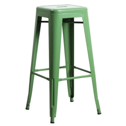 Σκαμπό Μπάρ Relix Green Ε5190,3 43X43Χ76 cm Μέταλλο