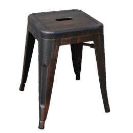 Σκαμπό Relix Antique Black Ε5195,10 39Χ39X45 cm Μέταλλο
