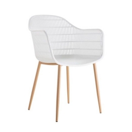 Πολυθρόνα Berry ΕΜ155,2 58x58x85cm Natural-White