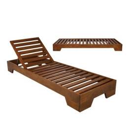 Ξαπλώστρα Verano Ε225,11 74x213x22cm Wallnut Beech