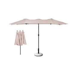 Ομπρέλα Oval Ε922 270x450cm (H 2,4m - σωλ.D48mm) Anthracite-Beige