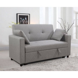 Καναπές Κρεβάτι Διθέσιος Imola Light Grey Ε9921,22 154x100x93 Ύφασμα