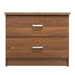 Κομοδίνο Decon Walnut Ε7393,3 40x40x45cm Μελαμίνη