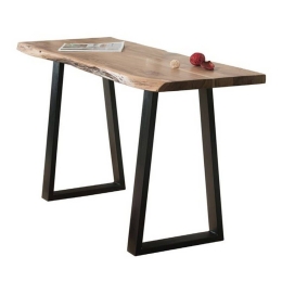 Κονσόλα Lizard Slim Acacia Natural/Black ΕΑ7102,S 130x45x76cm Μέταλλο,Ξύλο