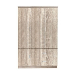 Ντουλάπα Closet Sonoma Ε8385,2 120x50x180cm Τρίφυλλη Μελαμίνη