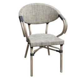 Πολυθρόνα Costa  Antique Grey/Beige Ε286,1 58x57x83cm