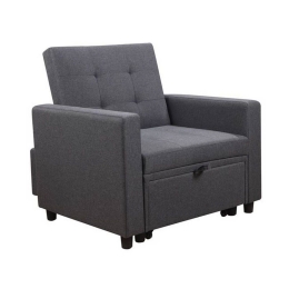 Πολυθρόνα-Κρεβάτι Imola Dark Grey Ε9921,11 100x102x92 Ξύλο,Ύφασμα