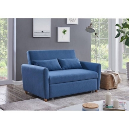 Καναπές - Κρεβάτι Motto Ε992,1 145x89x86cm Blue Ξύλο,Ύφασμα