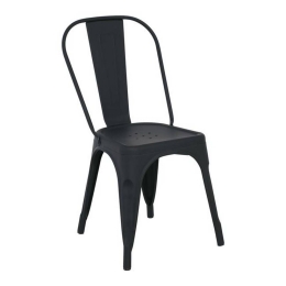 Καρέκλα Relix Black Matte High Ε5191,1ΜW 45x49x85cm Μέταλλο