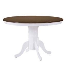 Τραπέζι Nirvana White/Wallnut Ε7059,5 D. 106 x75cm Mdf
