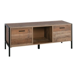 Τραπέζι Σαλονιού Pallet-W Antique Oak Ε8436,W 124x60x40cm Μελαμίνη,Μέταλλο