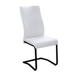 Καρέκλα Benson ΕΜ931,1Μ 46x52x97cm Black Ecru Σετ 4τμχ Μέταλλο,PVC