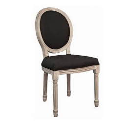 Καρέκλα Jameson Ε752,3 49x55x95cm Black Σετ 2τμχ Ξύλο,Ύφασμα