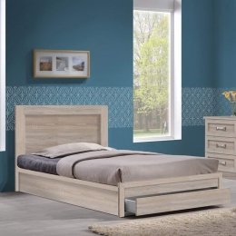 Κρεβάτι Life Sonoma EM3633,2 207X99X93 cm Μονό Μελαμίνη