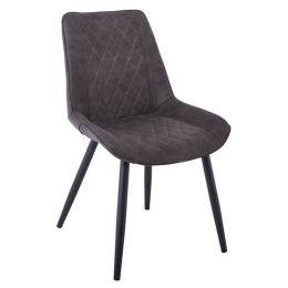 Καρέκλα Morgan ΕΜ169,4 53x61x86cm Black-Grey
