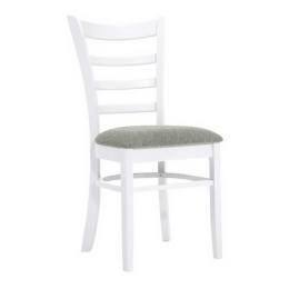 Καρέκλα Naturale Ε7052,4 42x50x91cm White-Grey Σετ 2τμχ Ξύλο,Ύφασμα