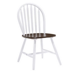 Καρέκλα Sally Ε7080,5 44x51x93cm White-Walnut Σετ 4τμχ Ξύλο