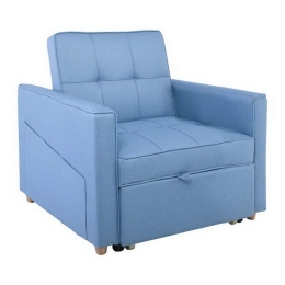 Πολυθρόνα - Κρεβάτι Symbol Ε9930,14 82x93x90 - 60x175x46cm Blue Ύφασμα