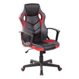 Πολυθρόνα Γραφείου Gaming BF7700 ΕΟ599,1 62x59x105/117cm Black-Red