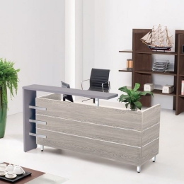 Reception Progress ΕΟ831 180x75x110cm Elm - Grey