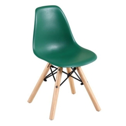 Καρέκλα Παιδική Art Wood ΕΜ123,ΚG 32x34x57cm (Σετ 4τμχ) Green Wood, Polypropylene