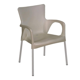 Πολυθρόνα Lara Ε306,9 60x52x85cm Silver-Tortora