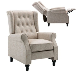 Πολυθρόνα Relax Chester Ε7119,3 78x85x104cm Antique Ecru Ξύλο,Ύφασμα