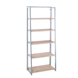Ραφιέρα ΕΟ427,1 Πτυσσόμενη 64x32x153cm White - Sonoma Μελαμίνη,Μέταλλο