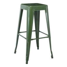 Σκαμπό Bar Relix Ε5190,3W 43x43x76cm Green Μέταλλο