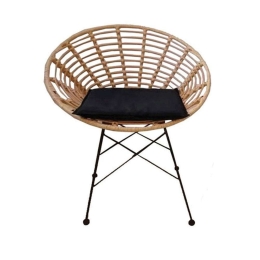 Πολυθρόνα Κήπου Salsa Ε283,1 72x62x78cm Black-Natural