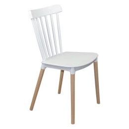 Καρέκλα Lina ΕΜ1391,1 44x51x84cm White-Natural