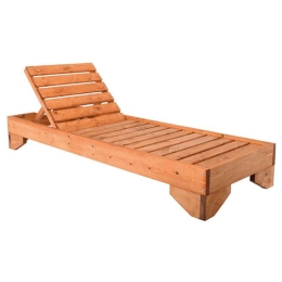 Ξαπλώστρα Verano Ε225,1W 77x214x28cm Walnut