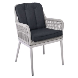 Πολυθρόνα Κήπου Alley Ε6842,1 62x64x85cm Grey-Anthracite