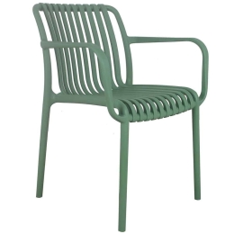 Πολυθρόνα Moda Ε3800,4 Στοιβαζόμενη Uv 57x58x80cm Abs Green