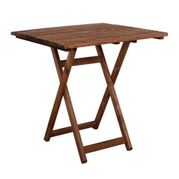 Τραπέζι Κήπου Πτυσσόμενο Folding Ε2112 70x70x73cm Walnut