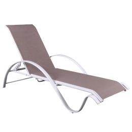 Ξαπλώστρα Next Ε264,31 67x194x29/47cm White-Beige