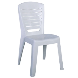 Καρέκλα Κήπου Vida Ε309,2 Στοιβαζόμενη 49x53x86cm Abs White