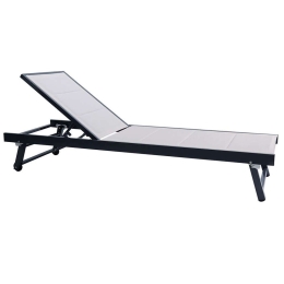 Ξαπλώστρα Pool Ε6796,2 64x187x30cm Anthracite-Cappuccino