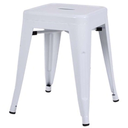 Σκαμπό Relix Ε5195W 38x38x45cm Μεταλλικό White