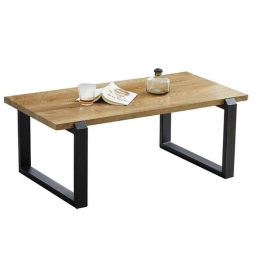 Τραπεζάκι Σαλονιού Kona ΕΜ9603 110x60x42cm Natural-Black