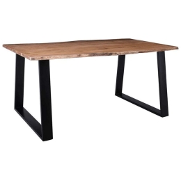 Τραπέζι Slim Lizard-W 160x90x78cm Natural-Black