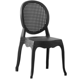 Καρέκλα Dynasty Ε3808,1 42x52x88cm Black Πολυπροπυλένιο
