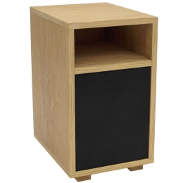 Κομοδίνο Slim SLIMBSTBLACK 30x40x52,5cm Black