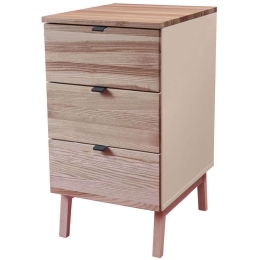 Συρταριέρα Γραφείου Luka 3 LUKAWTDNAT4 41x50x75cm Natural-Beige