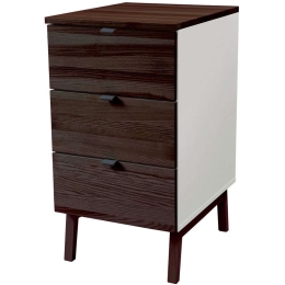 Συρταριέρα Γραφείου Luka 3 LUKAWTDWAL8 41x50x75cm Walnut-Pearl Grey
