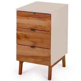 Συρταριέρα Γραφείου Luka 3 LUKADOAK4 41x50x75cm Oak-Beige