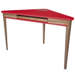 Γραφείο Γωνιακό Ashme ASHMECORKOF12 114x85x75cm Red