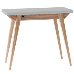 Τραπέζι Επεκτεινόμενο Envelope ENVELOPEEXT8 90x45x76/90x90x74,8cm Pearl Grey Mdf,Ξύλο